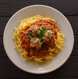 Producto Spaghetti con Albóndigas