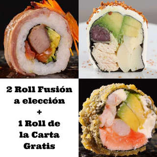 Producto 2 Roll Fusión + 1 roll a elección gratis