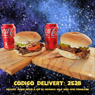 Producto 2 Sandwich a elección + 2 bebidas