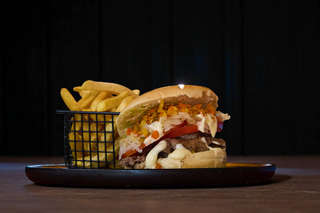 Producto Churrasco Completo + Papas Fritas