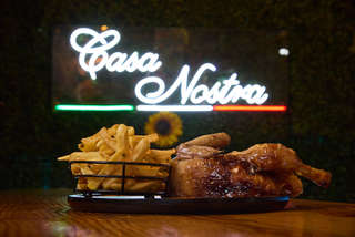 Producto 1/2 Pollo + 1/2 kilo Papas fritas