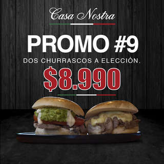 Producto PROMO 9 (Dos Churrascos a Eleccion)