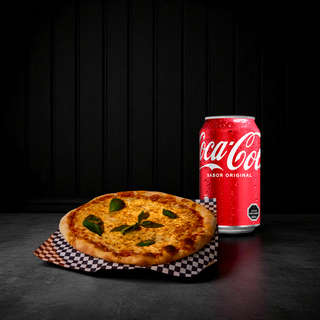 Producto Mini Pizza Margherita + Coca-Cola lata