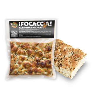 Producto Focaccia de Aceitunas Negras