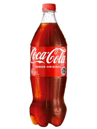 Producto Coca Cola de un litro y medio
