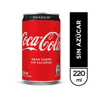 Producto Gaseosas Coca Cola Zero Lata 220 ml