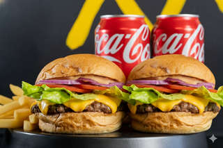 Producto 2 Classic Burger + Papas + 2 Bebidas